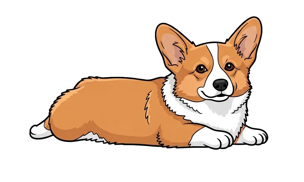 Adorable corgi dog
